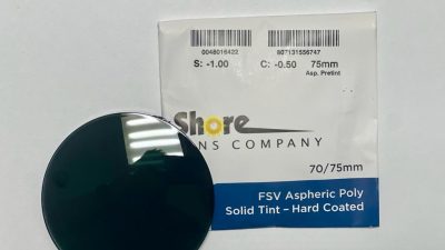 POLY SV ASPHERIC PRETINTED GRAY HC 70/75