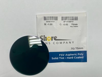 POLY SV ASPHERIC PRETINTED GRAY HC 70/75